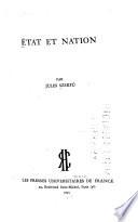 État et nation