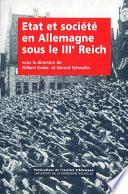 État et société sous le IIIe Reich