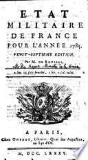 État militaire de France, pour l'année 1758-93 ...