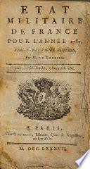 Etat militaire de France pour l'année 1787