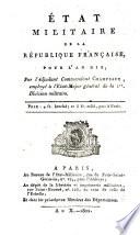 Etat militaire de la République Française