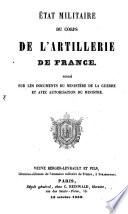 Etat militaire du corps de l'artillerie de France