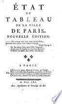 État ou tableau de la ville de Paris