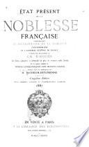 Etat présent de la noblesse francaise