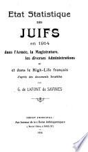 Etat statistique des Juifs en 1914