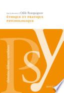 Éthique et pratique psychologique