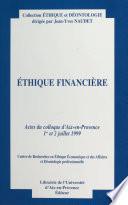 Éthique financière