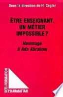 Etre enseignant