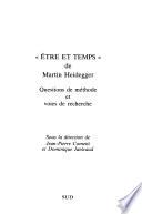 Etre et temps de Martin Heidegger