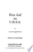 Etre juif en U.R.S.S.