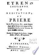 Etrene chétienne [sic]