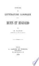 Étude de littérature canonique