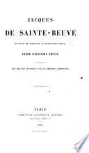 Étude dh́istoire privée contenant des détails inconnus sur le premier Jansénisme