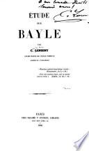 Étude sur Bayle