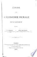 Étude sur l'économie rurale de l'Alsace