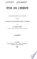 Étude sur l'hérédité