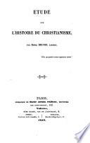 Etude sur l'histoire du christianisme