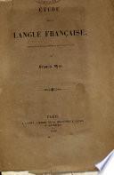 Etude sur la langue française