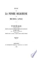 Étude sur la pensée religieuse de Michel-Ange