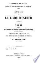 Étude sur le livre d'Esther
