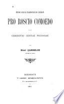 Étude sur le plaidoyer de Cicéron Pro Roscio comoedo et la condictio certae pecuniae