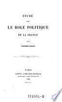Etude sur le role politique de la France