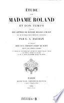 Étude sur Madame Roland et son temps
