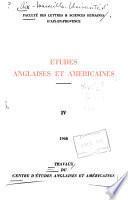 Etudes anglaises et américaines