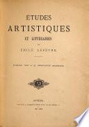 Études artistiques et littéraires