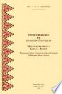 Etudes berbères et chamito-sémitiques