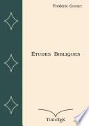 Etudes Bibliques