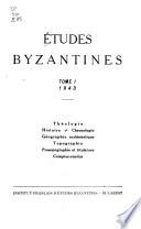 Etudes byzantines