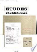Etudes Cambodgiennes