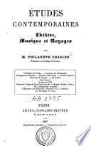 Etudes contemporaines