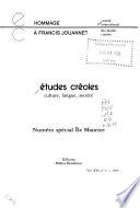 Études créoles