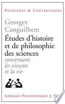 Études d'histoire et de philosophie des sciences