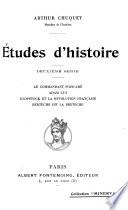 Études d'histoire