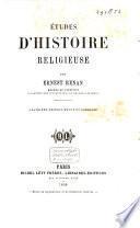 Etudes d'histoire religieuse