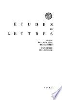 Études de lettres