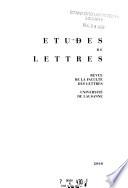 Etudes de lettres