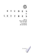 Etudes de lettres
