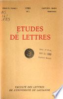Etudes de lettres