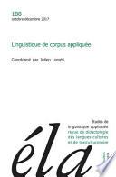 Etudes De Linguistique Appliquee - N4/2017