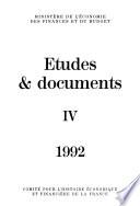 Etudes & documents