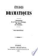 Études dramatiques