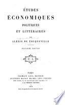 Études economiques, politiques et littéraires