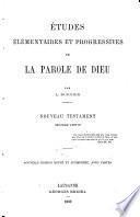 Études élémentaires et progressives de la Parole de Dieu