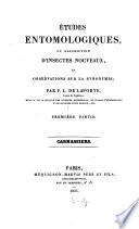 Études entomologiques