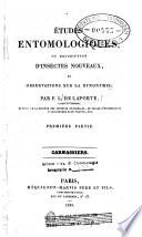 Etudes entomologiques, ou description d'insectes nouveaux, et observation sur la synonymie