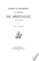 Études et documents sur l'histoire de Bretagne (XIIIe-XVIe siècles) par l'abbé G. Mollat